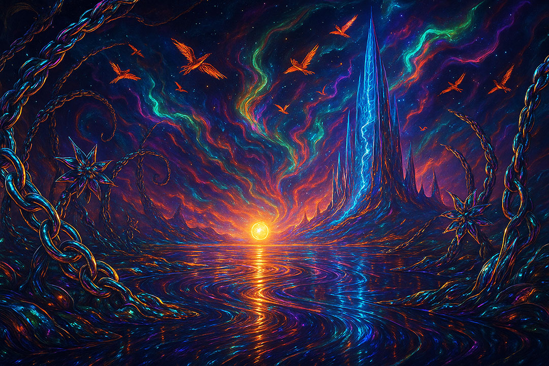 Starlight on Liquid Mercury | Psy-Tech AI-Generated Neural Odyssey | 4K Cinematic Visuals