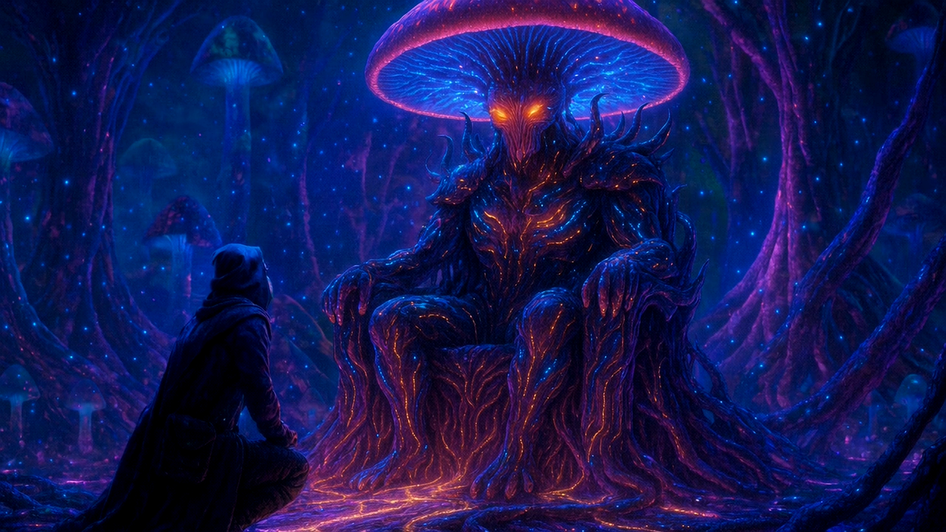 Night Orchard Eclipse